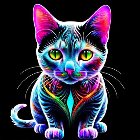 fractangles, <lora:Fractangles_SDXL:0.75> <lora:add-detail-xl:0.8> cat, made out of fractangles, vibrant colors, neon, vivid colors, masterpiece, extremely detailed, exquisite detail, intricate, ultra-realistic, ultra-detailed, bold outlines
