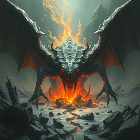 Destruction incarnate. The creature crawls from nothingness into reality