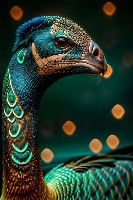 Create a photorealistic close up image of a peacock, feathers, vibrant colors and dark background, highly detailed, aesthetic, great lighting, extremely detailed,  award winning, perfect composition, a rich and complex image of nature, a vibrant tissue of hues and textures captured digitally, best quality, realistic, captivating, intricately detailed, hyper detailed, maximalist style, photorealist, sharp focus, dynamic lighting, superb composition, finest details, highest aesthetics, best quality, sharp focus, high contrast, stylized, clear, colorful, ultra quality, 8k, best quality, masterpiece,midjourneyv6.1, close up,