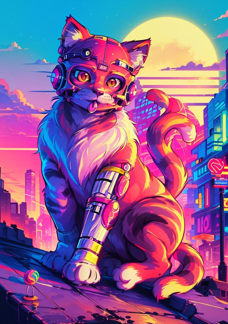 Synthwave 1983 - Style - by YeiyeiArt image by YeiYeiArt