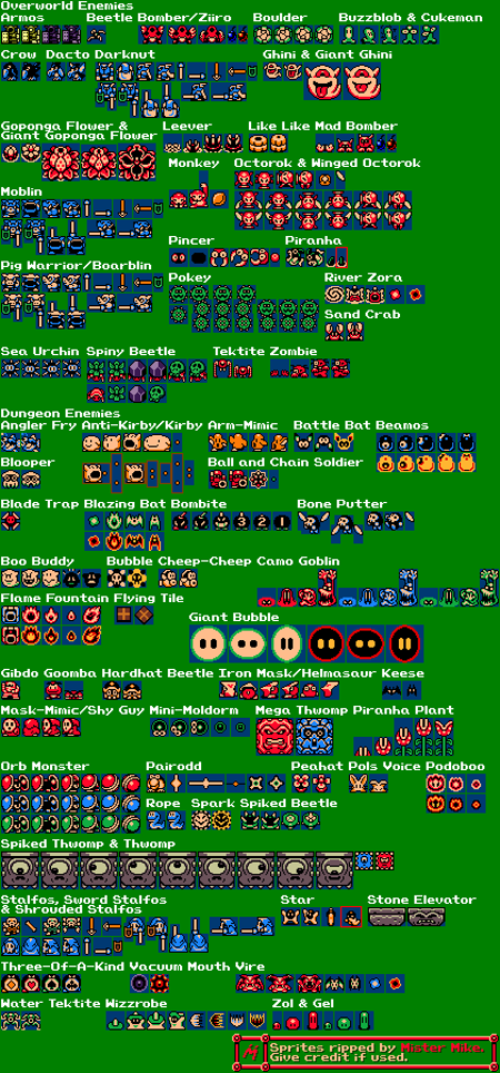 enemys, sprite sheet