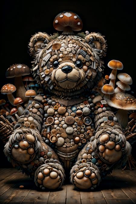 teddybear, mushroomz  <lora:ral-mushroomz-sd15:1>