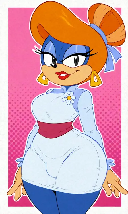 Lucinda - "crossdressing sonic" - // Adventures of Sonic the Hedgehog