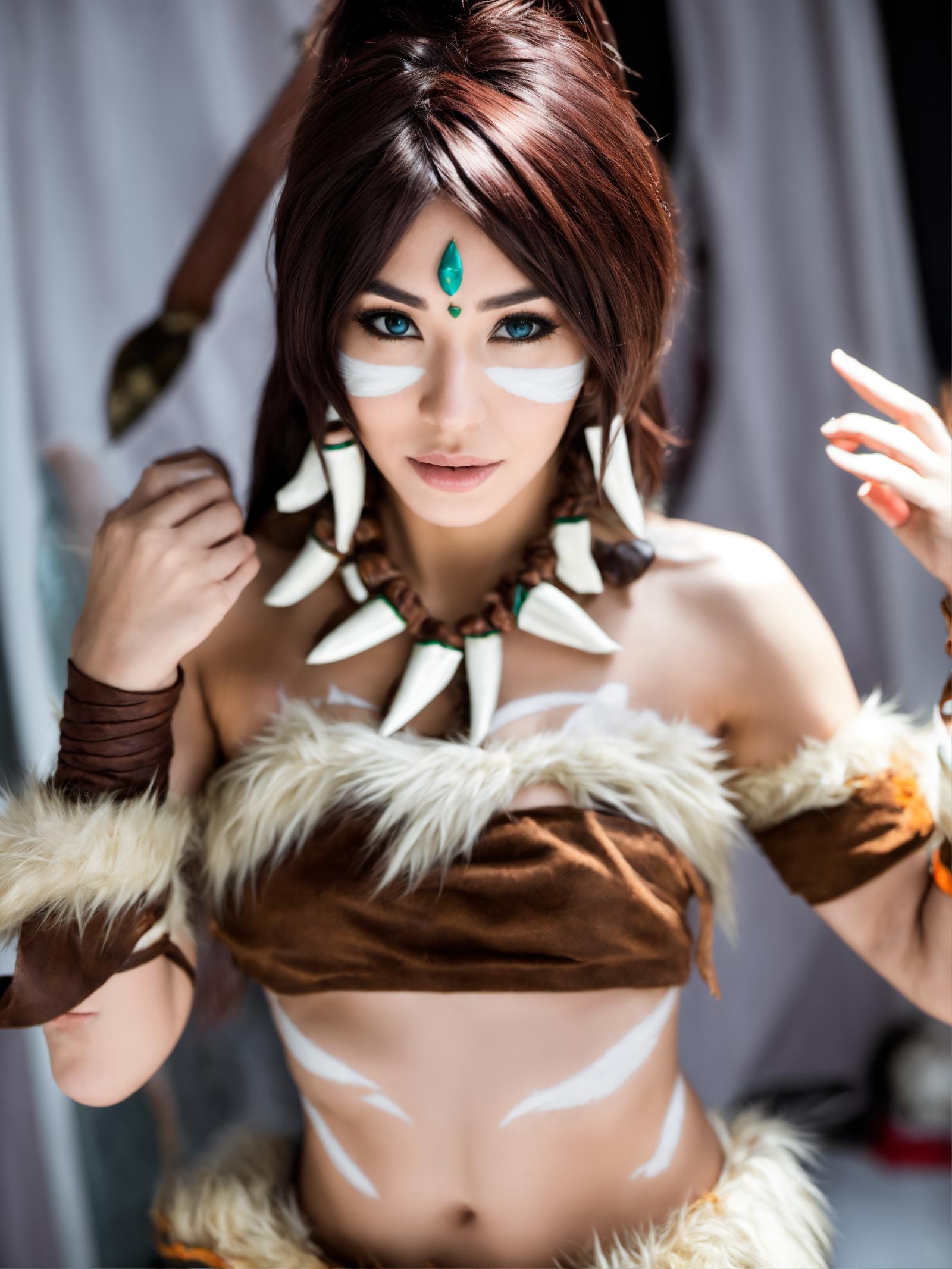 Nidalee Cosplay | League of Legends SDXL LoHA image by AhriMain