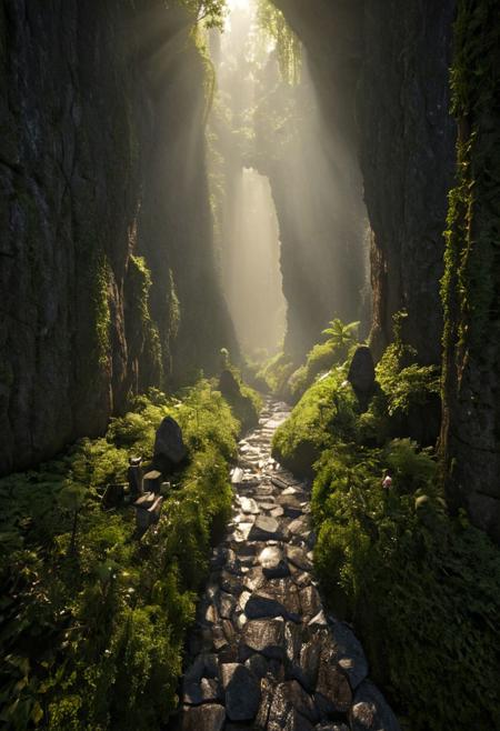 (Ancient megalithic civilization, Azka Lines, on Easter Island:1.5), (The colonial city of the future, in the mist-filled Grand Canyon, on an unknown Earth-like planet, 2 moon on sky, Spaceship flight connects colonies, waterfulls:1.3), (Machu Picchu, a mountain settlement, incredibly spectacular:1.2), (Mario Botta:1.3), (avant-garde, future, reality, science fiction, photorealistic), (modern architecture:1.2), White limestone with black granite, fountain, waterfall, landmark, square, path, narrow street,
(Large Files, Ultra Realistic, 8K, 16k, FHD, HD, VFX, Perfect, Photography, composition, Architecture Sales Photography, Architecture Competition, Ultra High Resolution, Cinematography, High Resolution Image:1.1), (dramatic lighting, direct sunlight, ray tracing, clear shadow:1.2),  (real landscape:1.1), (blurred background:1.0), (urban background, more_details) ,
great lighting, clear, extremely detailed, tunnel