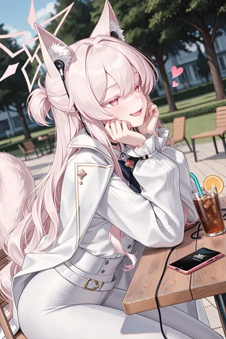 earphones on animal ears [ケモミミにイヤホン]  <ILL>