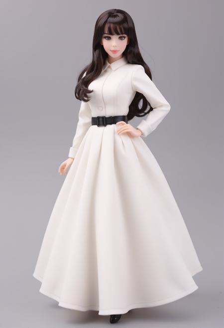 (ohwx woman)   <lora:LivTyler:1> in white dress, plastic Anime Figure Adult Collection Model Doll Toys