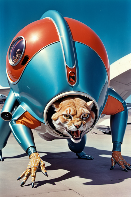 lora:!action-sdxl-V0.5:0.8> <lora:xl_more_art-full_v1:0.5>, vintage sci-fi, 1950s and 1960s style, atomic age, vibrant, highly detailed, retro futurism