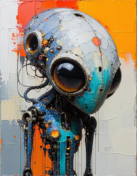 biomorphic dystopian creature, organic texture, unnatural, Mark Rothko, hyper detailed