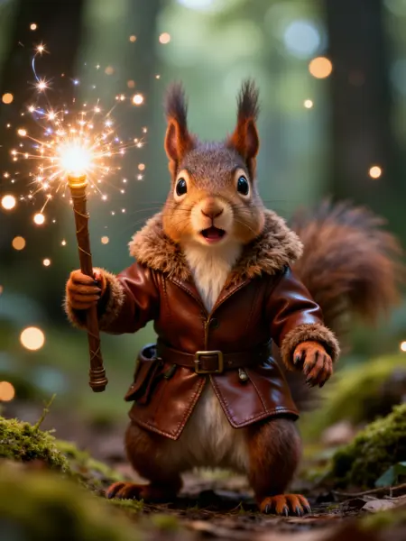 FLUX Surprised squirrel