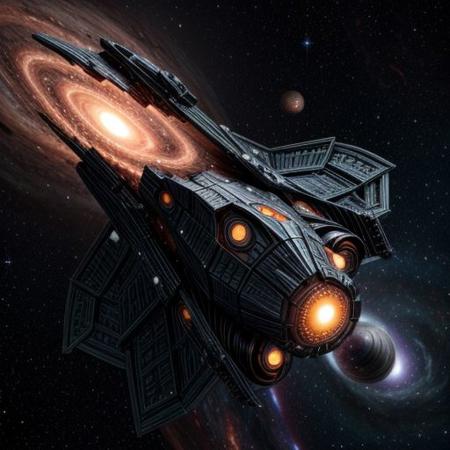 (Space battlecruiser) shaped like fractal (cucumber) in hyperspace, enters into real blackhole, real photo of blackhole hat shape on background,
dynamic movement, explosive force,  glowing, nebula, 8K resolution. shine, hyperspace gate