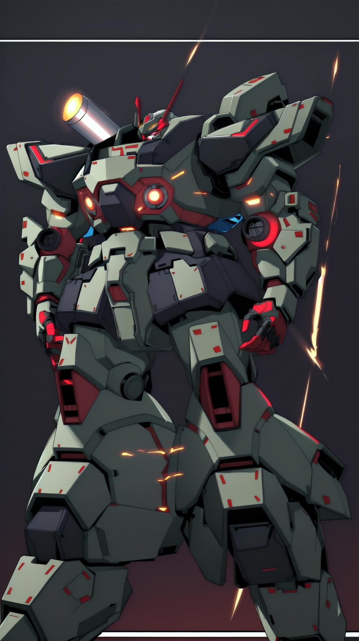 Super robot diffusion(Gundam, EVA, ARMORED CORE, BATTLE TECH like mecha lora) image by SpacewolfeCZ