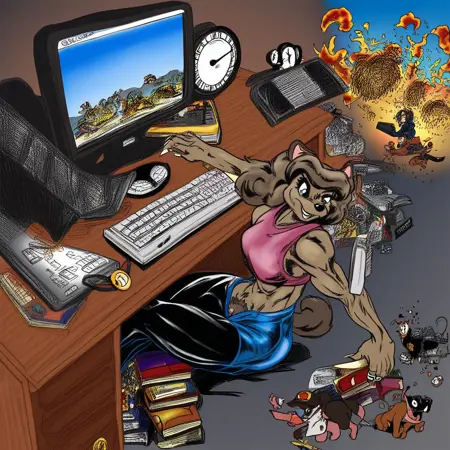 Ken Sample Style Anthro Furry Art