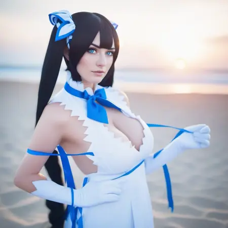 Goddess Hestia - DanMachi - Realistic & Anime