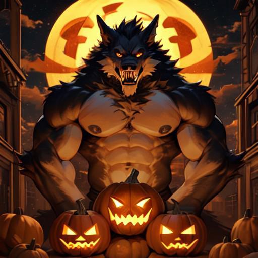 male werewolf fuckingfa pumpkin