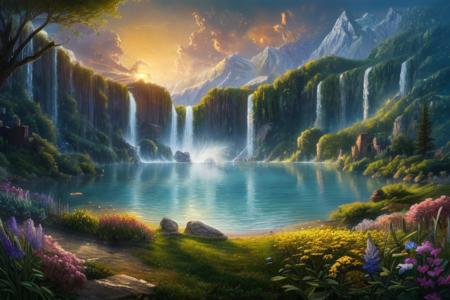 style-nebmagic, realistic analog photo, award winning photo, Long exposure photo of HDR photo of cinematic film still, breathtaking, Dreamscape, ethereal fantasy concept art of lake, outdoors, scenery, water, reflection, sky, waterfall, . magnificent, celestial, ethereal, painterly, epic, majestic, magical, fantasy art, cover art, dreamy, . Surreal, ethereal, dreamy, mysterious, fantasy, highly detailed, . award-winning, professional, highly detailed, . shallow depth of field, vignette, highly detailed, high budget, bokeh, cinemascope, moody, epic, gorgeous, film grain, grainy, . High dynamic range, vivid, rich details, clear shadows and highlights, realistic, intense, enhanced contrast, highly detailed, . Blurred motion, streaks of light, surreal, dreamy, ghosting effect, highly detailed, high-quality, crisp, sharp, professional-grade, high-resolution, fine detail, accurate colors, low noise, fast shutter speed, wide dynamic range, precise focus, RAW, highres, 8k, uhd, High Dynamic Range, tonemapping, crisp details, no humans, outdoors, scenery, sky, tree, flowers,
