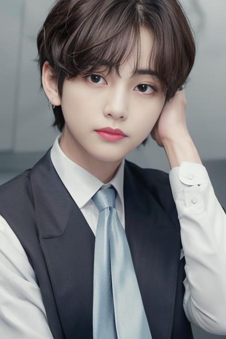 (best quality), (masterpiece), (high resolution), (intricate details), (photorealistic), (cinematic light) <lora:kboys:0.8>
solo, necktie, earrings, jewelry, shirt, black background, short hair, blonde hair, looking at viewer, collared shirt, white shirt, realistic, blue necktie, simple background, upper body, red lips, closed mouth
short hair, parted lips, shirt, white shirt, black hair, realistic, upper body, jacket, portrait, lips, looking away, brown hair, black eyes
male focus,  looking at viewer, mole, formal, simple background, lips, suit, black eyes, freckles, grey background, portrait, short hair
looking at viewer, lips, short sleeves, short hair, black eyes, closed mouth, black hair, hand on own head, upper body, bangs