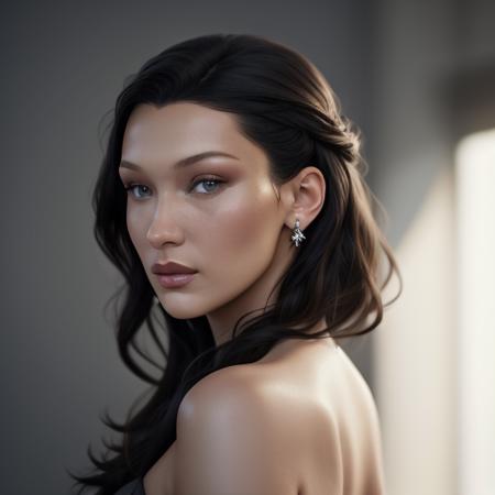 BellaHadid, masterpiece, best quality, highest quality, cinematic lighting, (volumetric lighting), extremely detailed CG unity 8k wallpaper, focused, 8k wallpaper, 4k wallpaper, extremely detailed, ultra realistic, photorealistic, sharp focus, absurdres, (HDR:1.2), (high contrast), photograph, detailed and intricate, instagram, portrait, highly detailed, digital painting, artstation, concept art, smooth, sharp focus, illustration, cinematic lighting, Style-Princess, <lora:BellaHadid:0.6>