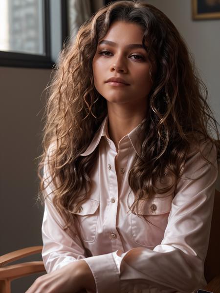 znd,long wavy hair,(close-up),city street,(wearing supergirl costume),sunrise,dof,volumetric lighting,masterpiece,extremely detailed,cinematic