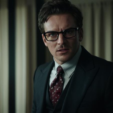 cinematic film still of  <lora:Legion (TV series) style:1>
In Marvel Cinematic Universe Walter (Mackenzie Gray) a man with a bloody face and a knife in a dark room,short hair,shirt,black hair,1boy,holding,jacket,upper body,male focus,multiple boys,necktie,glasses,teeth,collared shirt,indoors,2boys,black jacket,blood,formal,suit,curtains,black necktie,blood on face,dark , real, detailed, perfection, filmic, film color, different color, film contrast, film saturation, film look, movie, alternate timeline, alternate reality, super power, different, unique, Legion (TV series) style, shallow depth of field, vignette, highly detailed, high budget, bokeh, cinemascope, moody, epic, gorgeous, film grain, grainy