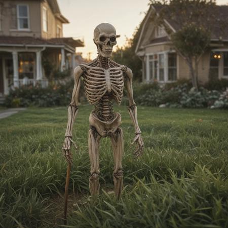 a scare creature that is standing in the grass, beistle halloween , golden hour in pismo california, death of the money lenders, ancient alien tools and houses, “ full body, an eerie, giant wooden club, he is from virginia, photograph of enchanted garden, news photo, trending on artstation, depth field, unreal engine, cinematic, hyper realism, high detail, octane cinema 4 d render, a 2 4 cinematography, 8 k