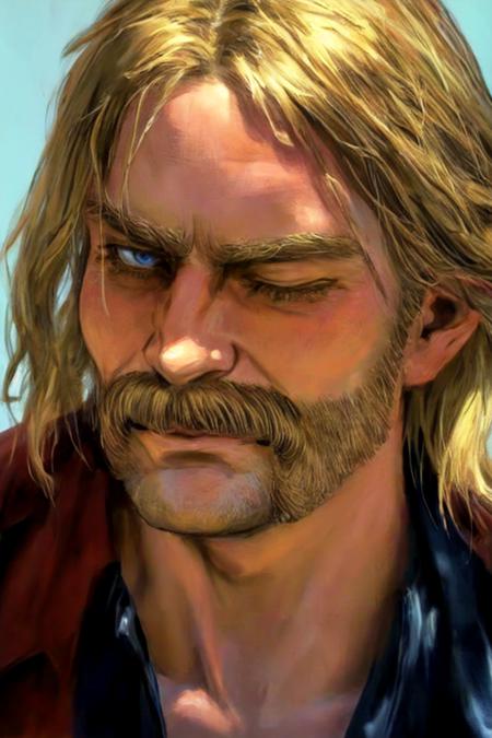 Micah Bell Cowboy Blonde Hair Mustache 🐀