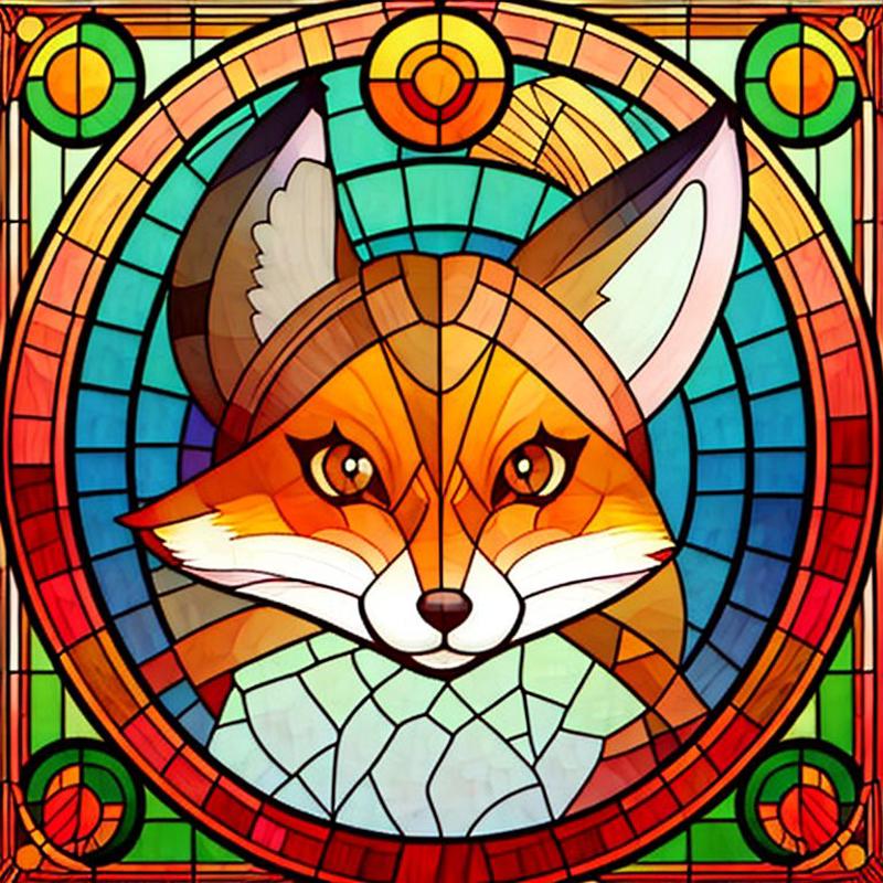 Stained glass circle image by simpledit