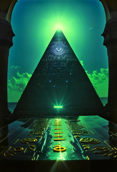 Hyoer Realistic:2.0)Polaroid picture of A futuristic, neon-lit table, adorned with ancient Egyptian hieroglyphics and symbols. The album cover, designed by Shusei Nagaoka, features a gleaming, metallic pyramid at its center, surrounded by swirling patterns of gold and lapis lazuli. The band's name, Earth, Wind & Fire, is emblazoned in bold, futuristic letters, while the album title, 'Kemetic Odyssey,' is written in hieroglyphics. The table's surface glows with a soft, ethereal light, as if infused with the essence of the ancient civilization
BREAK  (()Hyoer Realistic:2.0)Polaroid picture 
an image of 
Hyper-realistic photo of o of Tampa Bay protected by a massive seawall, preventing floods from hurricanes. Clear blue sky with a few white clouds, reflecting off the calm waters of the bay. The seawall is robust, with detailed textures and realistic construction elements. The cityscape of Tampa is visible in the background, with skyscrapers and buildings. Realistic lighting with warm sunlight, casting shadows on the seawall. 4k resolution, photorealistic, trending on Artstation, vivid colors, perfect composition, rule of thirds, golden ratio
 :2.3)