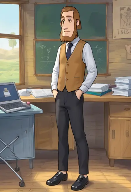 Uncle Fyodor`s dad from Prostokvashino Village cartoon series.