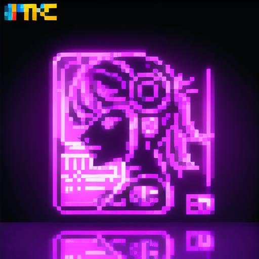 Pixel Neon Art image by SYK006