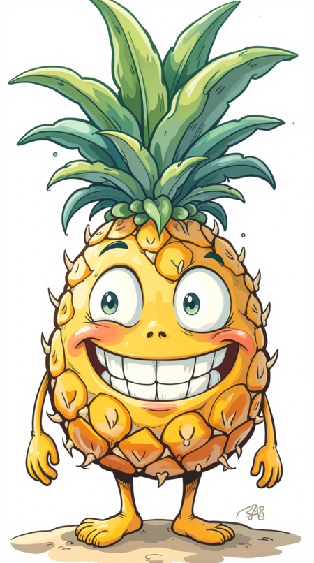 Version 2 pineapple mascot v1.0