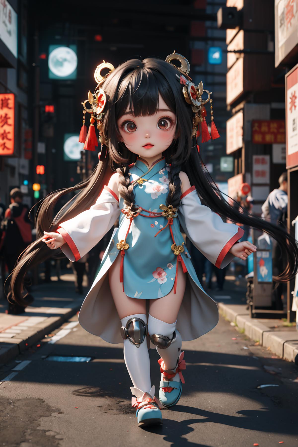 国风萌玩 | Chinese style cute doll image by XiongSan