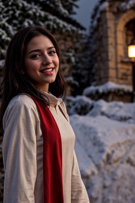 petite small person pakistani hijabi woman, laughing, <lora:add_detail:0.5>, <lora:real_skin:0.5> skin, dglatte, looking at viewer
 <lora:pcm_sd15_smallcfg_2step_converted:1>, RAW photo, 8k uhd, dslr, soft lighting, high quality, film grain, Fujifilm XT3, lr, Snowy Winter Wonderland with Ice Castle, back view, low angle, wearing plain heavy weave shortssleeve pastel red sherwani, candid, amateur, unposed, badly framed, full body,