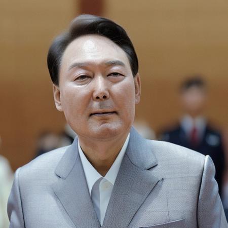 south korea president ((dnflemfdmldlfrmfjwlsduddnd)), ((masterpiece)), 8k detailed, front face, focusing on face, smile,