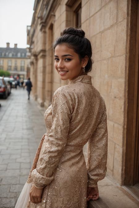petite small person pakistani woman, dssequin, wearing sequin embroidered kameez <lora:dssequin:0.5>, (knowing smile:1.1), teeth, wedding reception, london, <lora:add_detail:0.5>, <lora:real_skin:0.5> skin, <lora:CuteSD:0.5> Bellissima, cute, beautiful, <lora:retromanba:0.3> Yamanba (dark skin:1.1), sexy, sensual, RAW photo, 8k uhd, dslr, soft lighting, high quality, film grain, Fujifilm XT3, lr, side view, low angle, posed, profesional, epic, stylistic, epic, full body, selfie