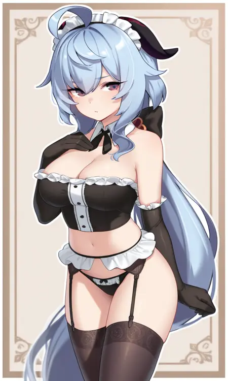 Illustrious ganyu maid outfit genshin impact 甘雨(原神)