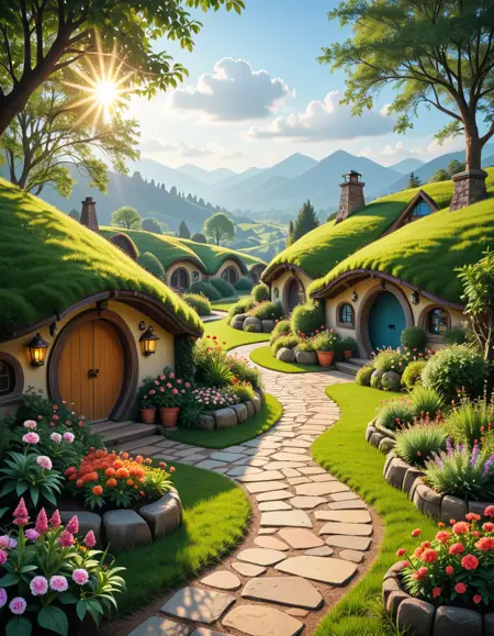 hobbit-style village pony