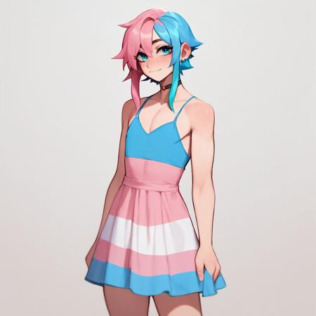 transgender pride colors trans <clothing> vertical stripe horizontal stripe