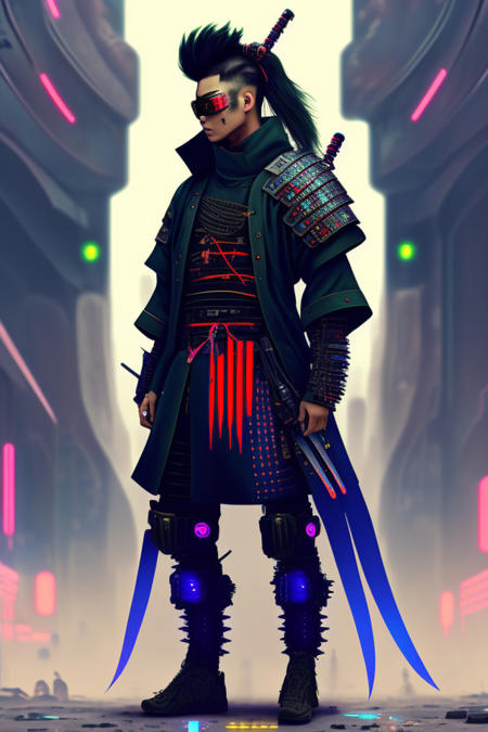 cyberpunk samurai