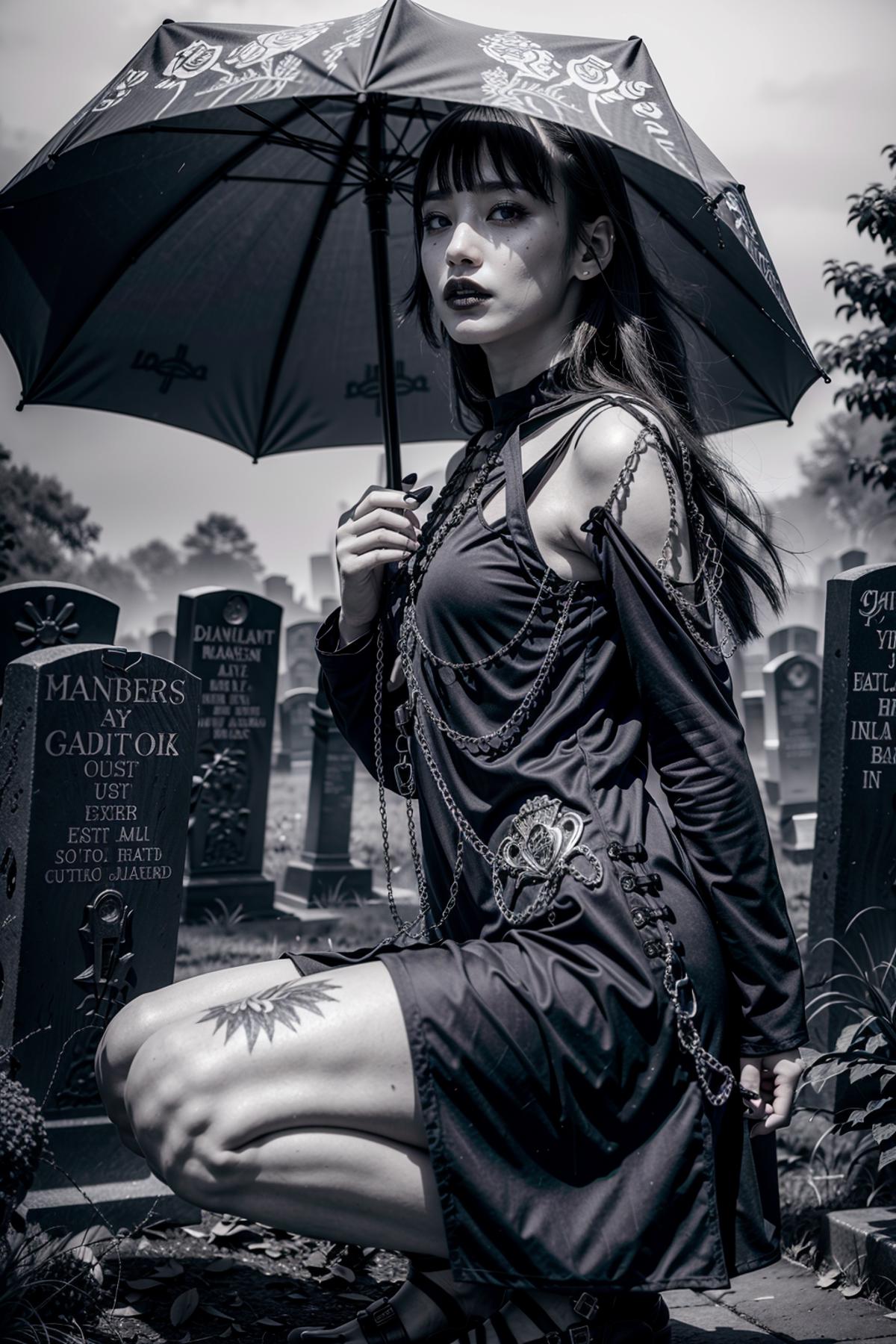 Halloween Attire | Goth Dress - by EDG image by feetie