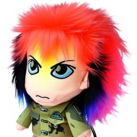 steve irwin flamboyant rainbow hair japanese ring lighting cinematic  plushiedsk