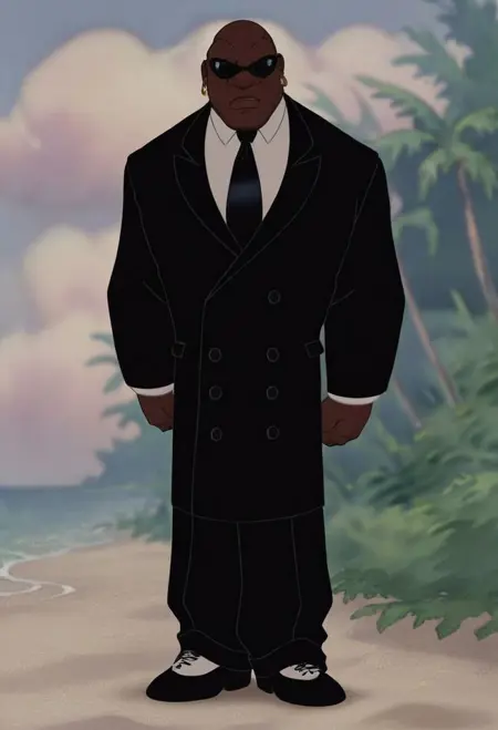 Cobra Bubbles [Black Agent from Movie Lilo & Stitch 2002]