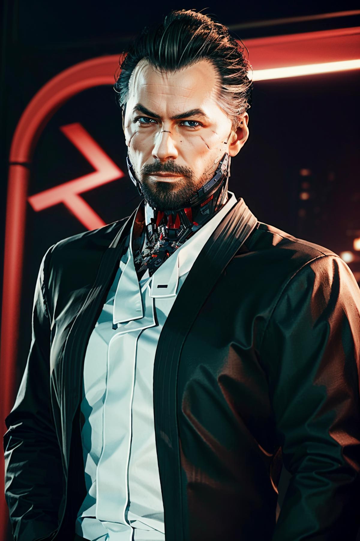 Goro Takemura from Cyberpunk 2077 image by BloodRedKittie