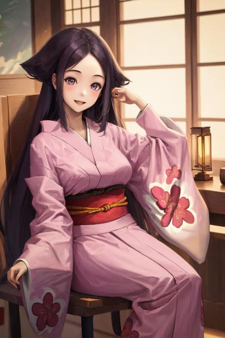 1girl oharu pink kimono