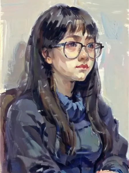 oil painting portrait model（联考色彩头像/彩头/油画肖像）