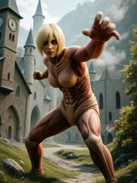 Annie Leonhart / Female Titan - Attack on Titan - Flux1.D & SDXL