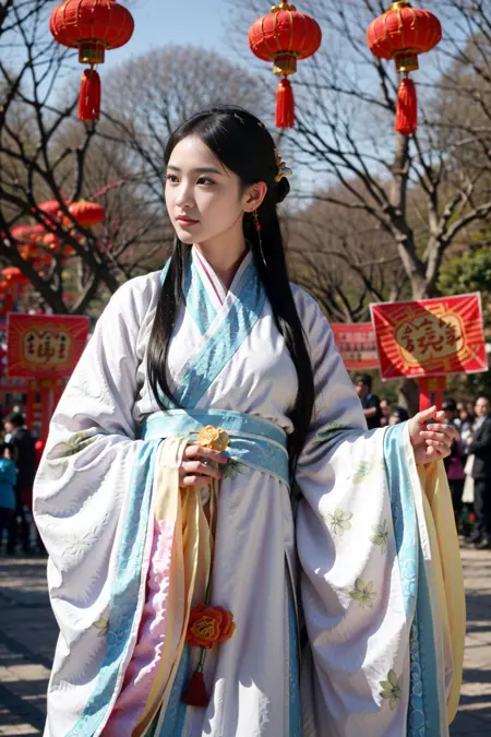 【Realistic】粉色新春贺岁汉服 China Dress / Hanfu