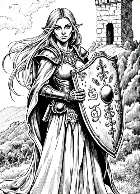 Gamebook illustration [Flux + IL]