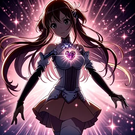 heart gem on chest