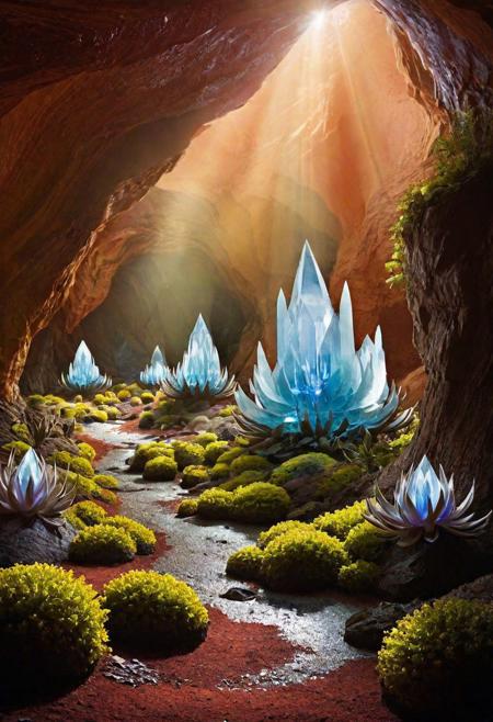 Imagine a series of crystal caverns on a distant planet, each housing a unique biotope. These biotopes integrate natural crystal formations with advanced lighting and environmental control technology, allowing for the cultivation of rare, light-sensitive alien plants.